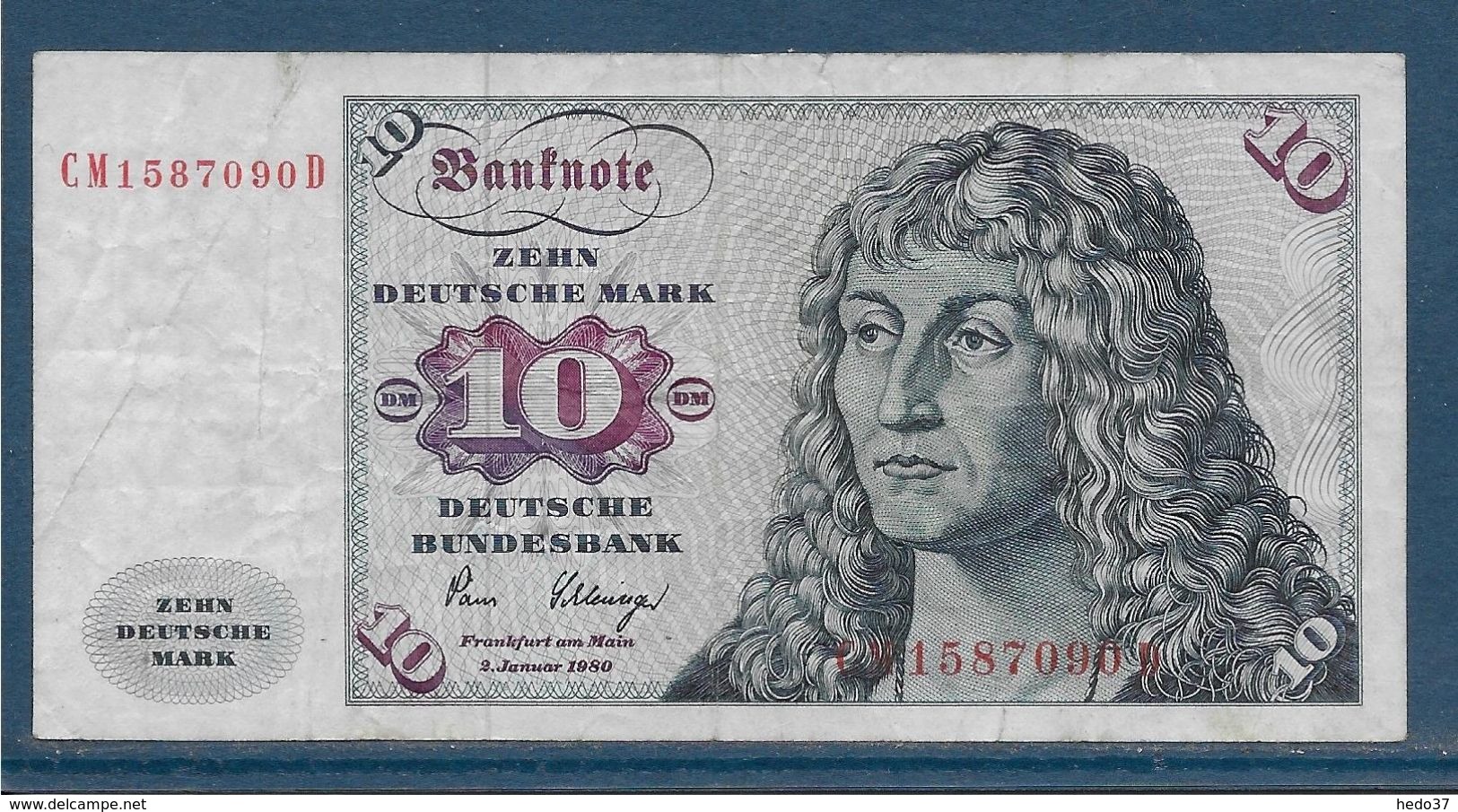 Allemagne - 10 Marks - Pick N° 31c - 2-1-1980 - TB - 10 Deutsche Mark