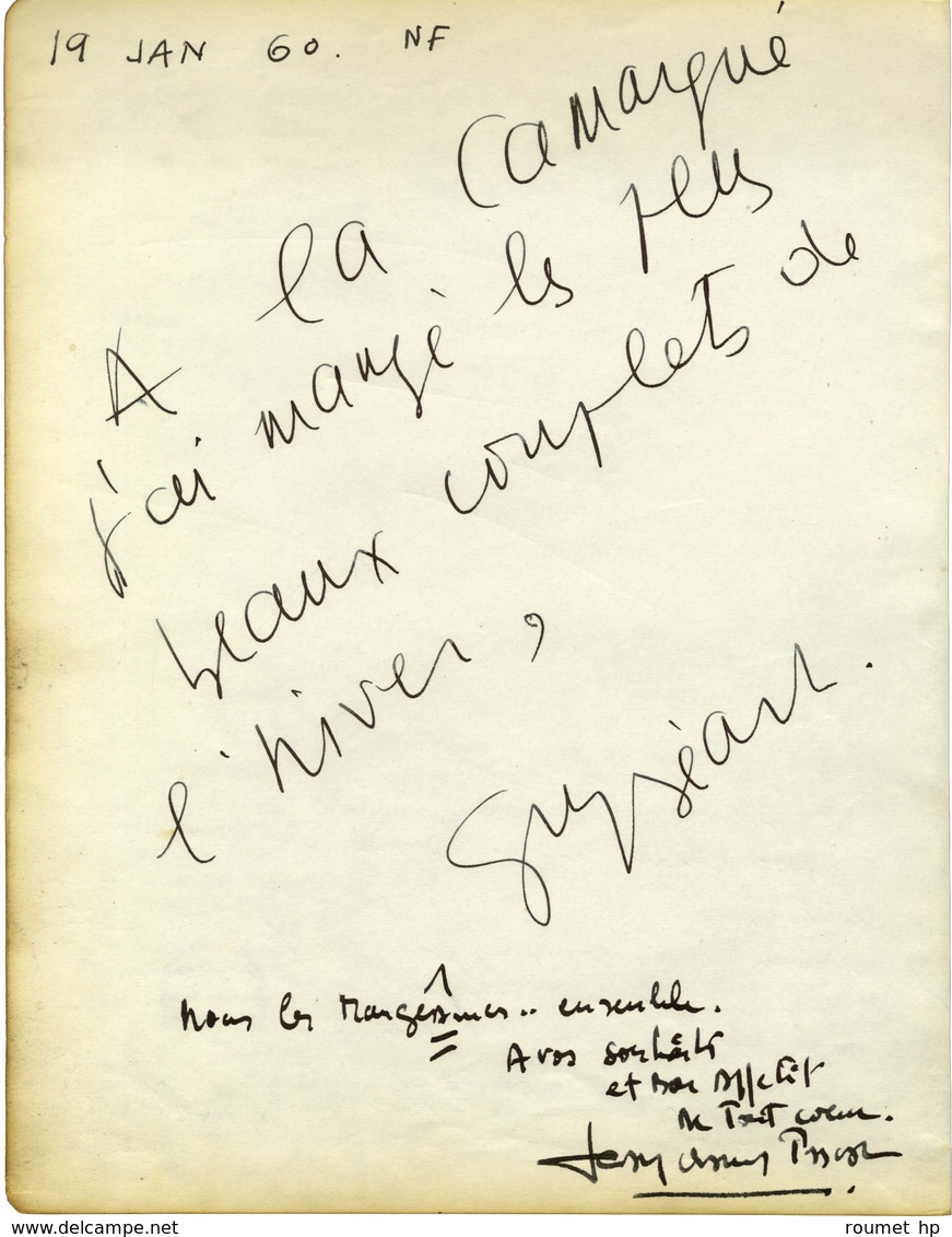 BÉART Guy, Béhart Dit (1930-2015), Auteur, Compositeur Et Interprète. - Other & Unclassified