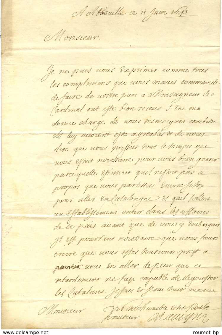 [MAILLÉ-BRÉZÉ Urbain De, Marquis De Brézé (1597-1650), Maréchal De France]. - Otros & Sin Clasificación