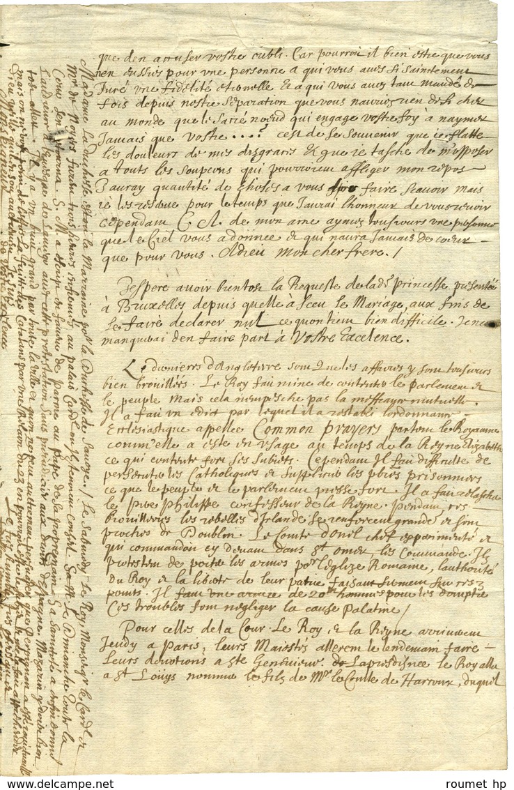 [MAILLÉ-BRÉZÉ Urbain De, Marquis De Brézé (1597-1650), Maréchal De France]. - Otros & Sin Clasificación