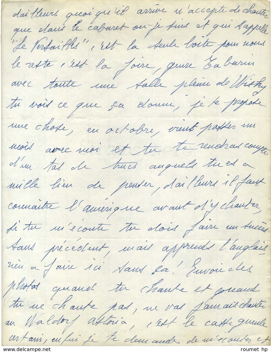 PIAF Edith, Giovanna Gassion, Dite (1915-1963), Chanteuse Et Actrice - [MONTAND Yves]. - Otros & Sin Clasificación