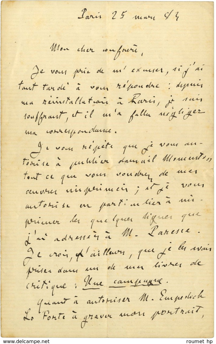 ZOLA Émile (1840-1902), écrivain. - Otros & Sin Clasificación