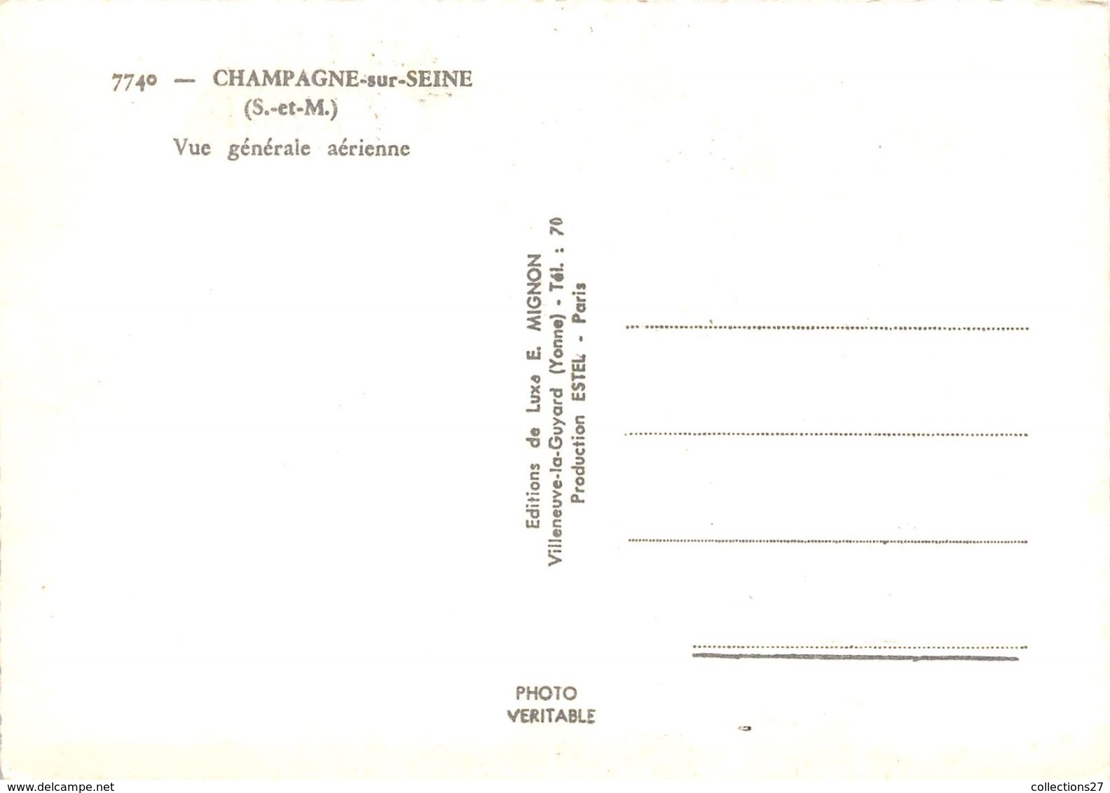 77-CHAMPAGNE-SUR-SEINE- VUE GENERALE AERIENNE - Champagne Sur Seine