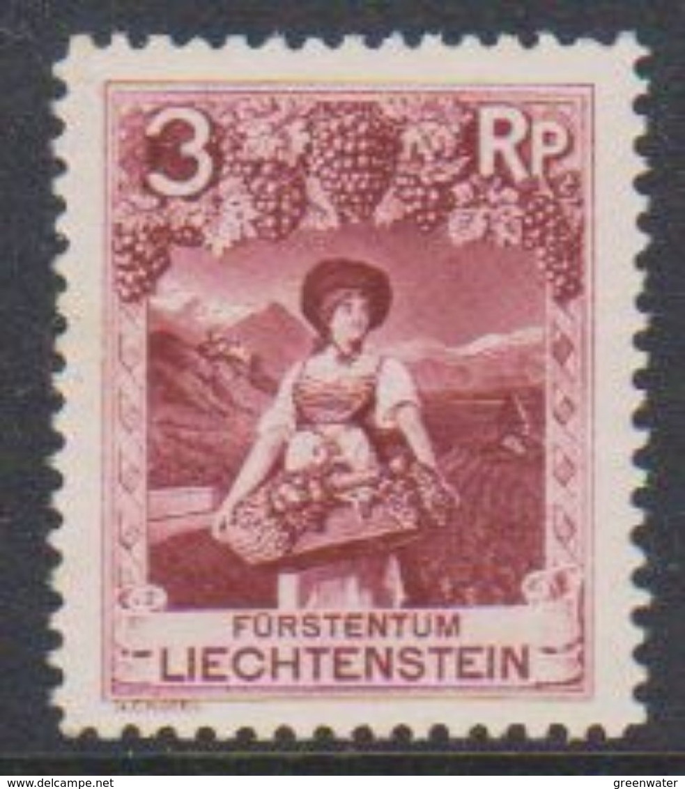 Liechtenstein 1930 Definitive / 5Rp Winzerin Z. 10.50 ** Mnh (some Very Little Spot In Gum) (38049B) - Ongebruikt