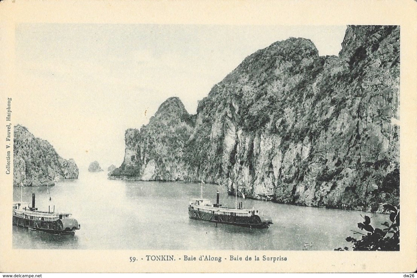 Tonkin, Baie D'Along - Baie De La Surprise - Collection V. Fauvel - Carte N° 59 Non Circulée - Viêt-Nam