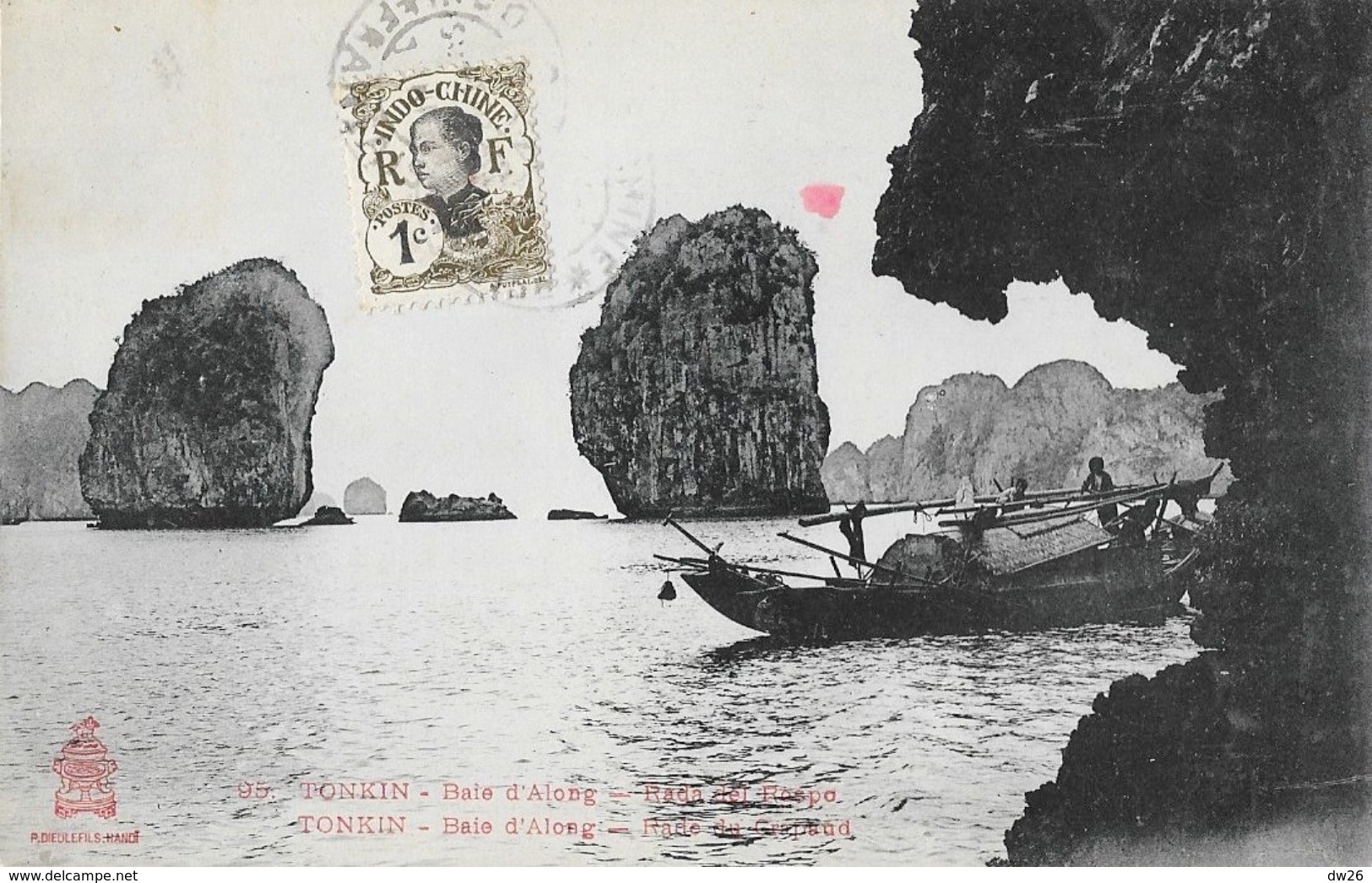 Tonkin, Baie D'Along - Rade Du Crapaud - Edition P. Dieulefils - Carte N° 95 - Viêt-Nam