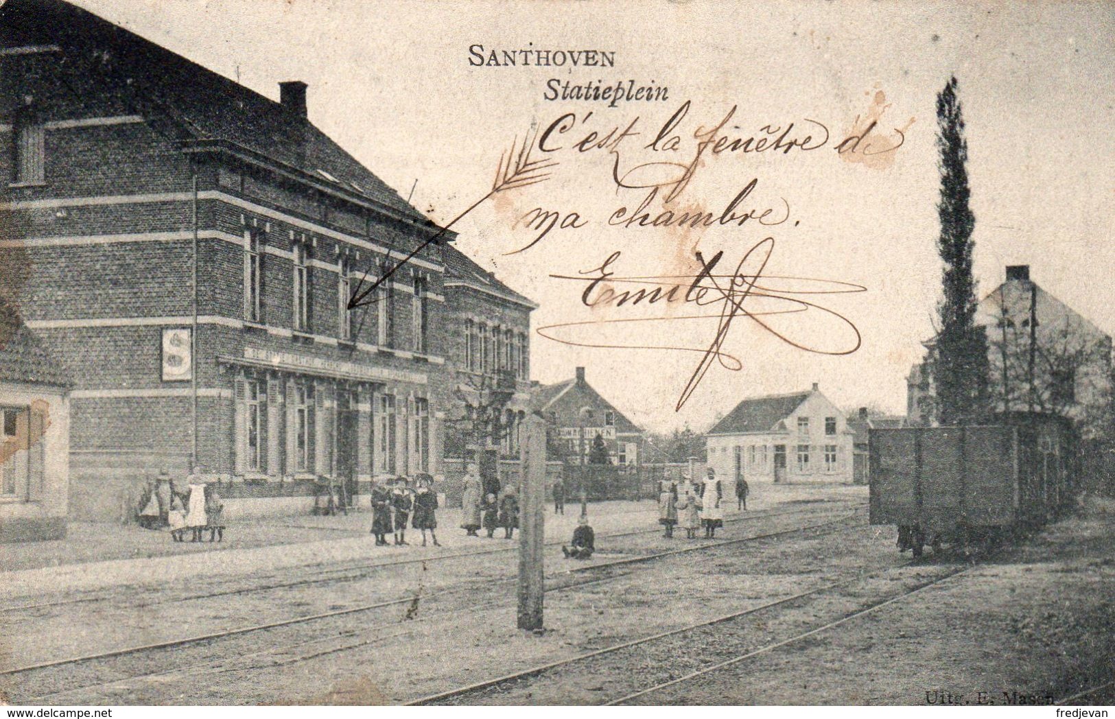 Santhoven - Statieplein - 1906 - Zandhoven