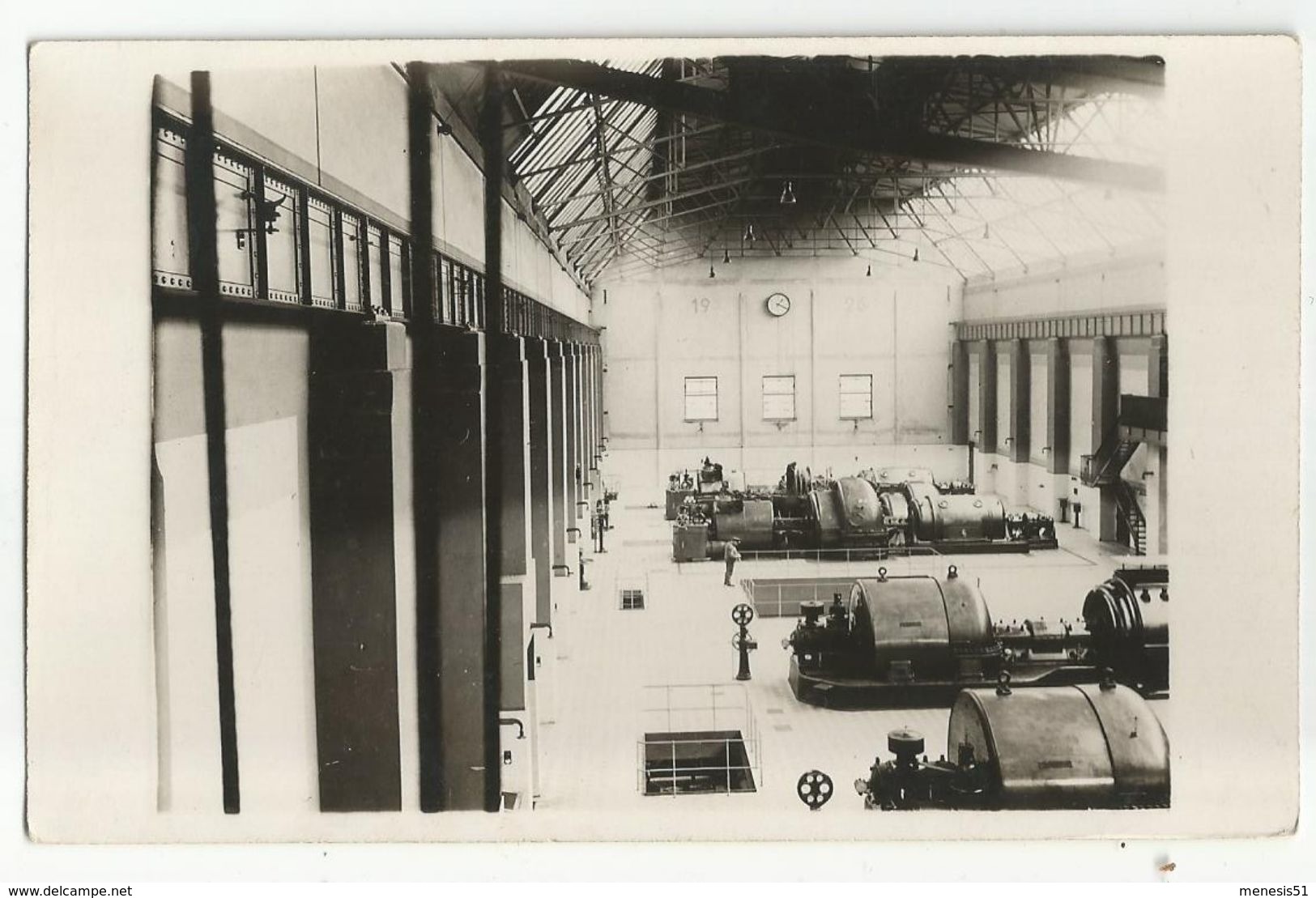 CPA Photo Salle Des Machines Turbines D'une Centrale électrique à Localiser Au Dos KAEE 1939 - Industrie