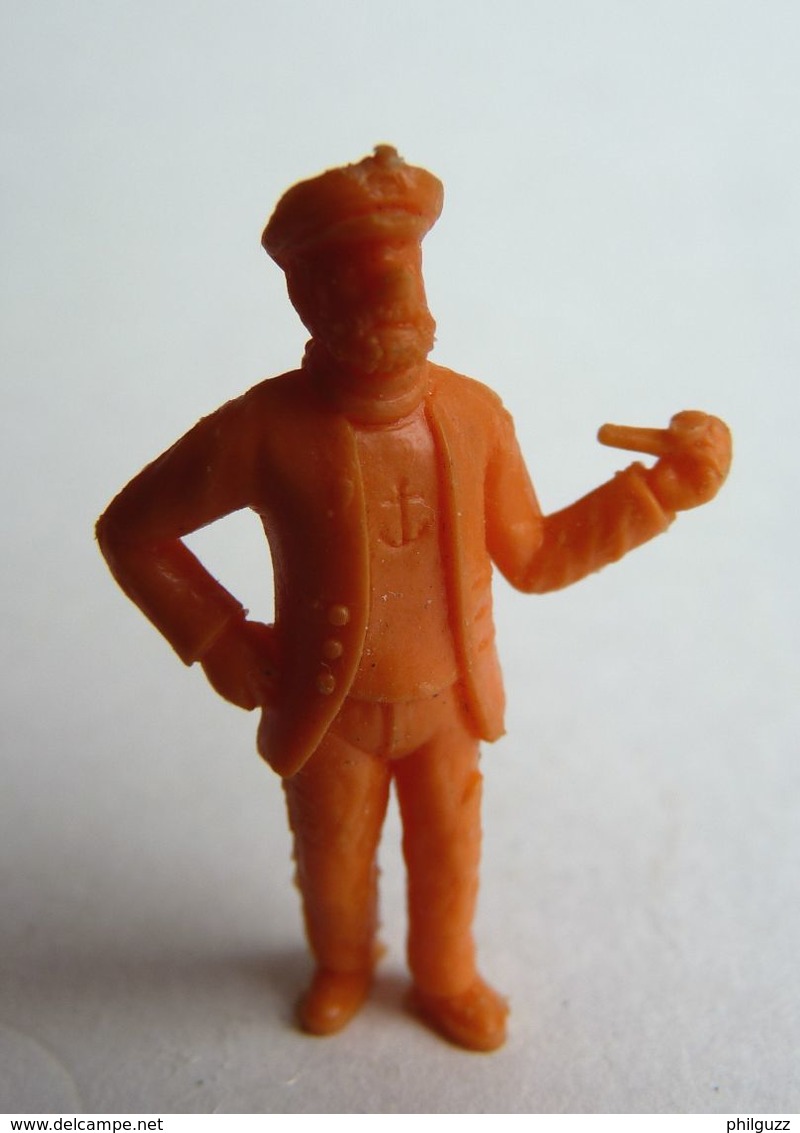 FIGURINE PUBLICITAIRE STENVAL TINTIN HADDOCK (1) Monochrome Orange - Pas Dunkin - Hergé - Tintin