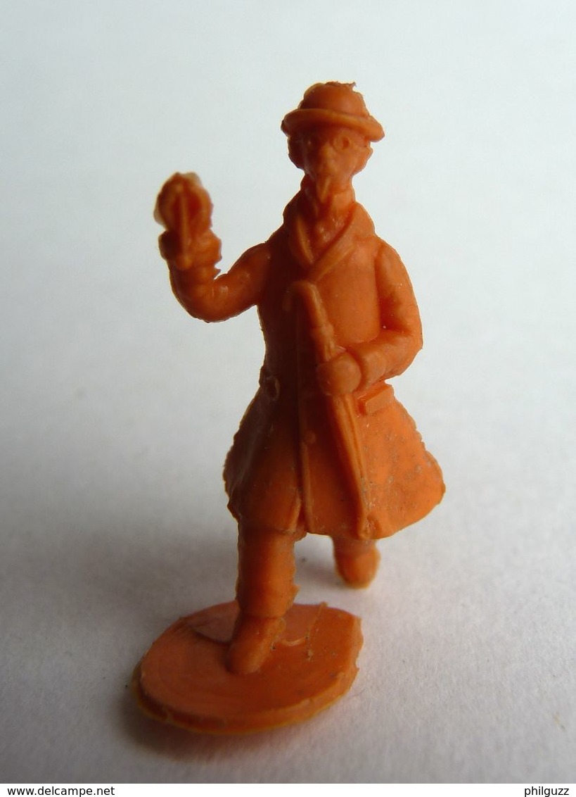 FIGURINE PUBLICITAIRE STENVAL TINTIN 19 Monochrome Orange - Pas Dunkin - Hergé PROFESSEUR TOURNESOL (2) - Tintin