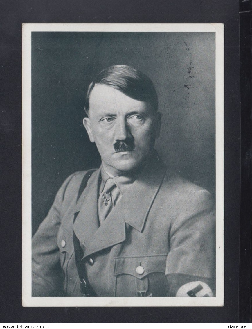 Dt. Reich AK Hitler Sonderstempel Nürnberg Gelaufen - Personaggi Storici