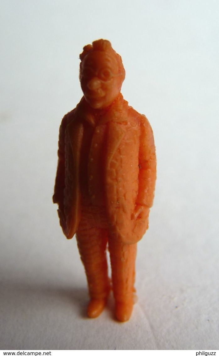 FIGURINE PUBLICITAIRE STENVAL TINTIN Monochrome Orange - Pas Dunkin - Hergé DOCTEUR FINNEY - Tintin