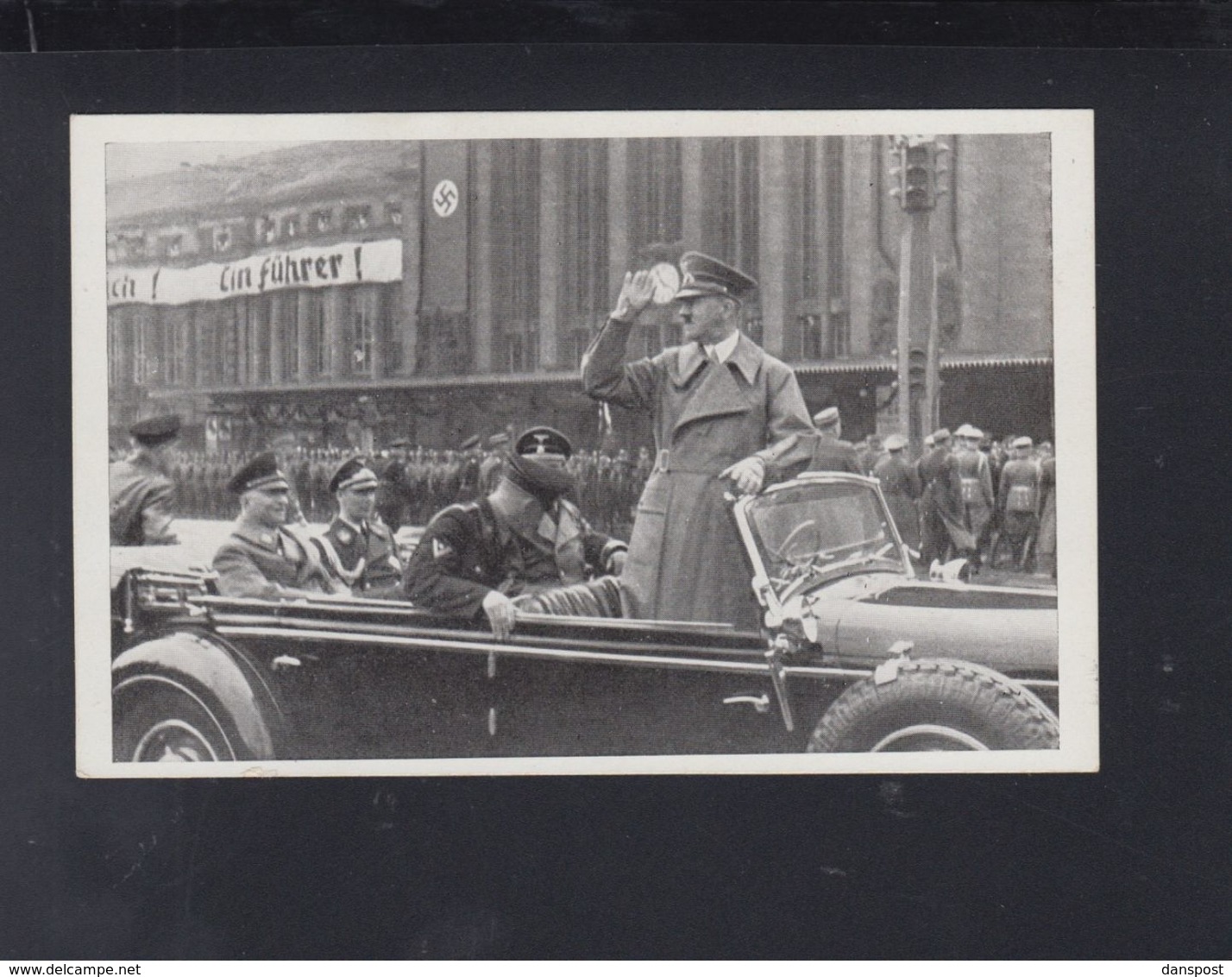Dt. Reich AK Hitler In Leipzig 1940 - Historical Famous People