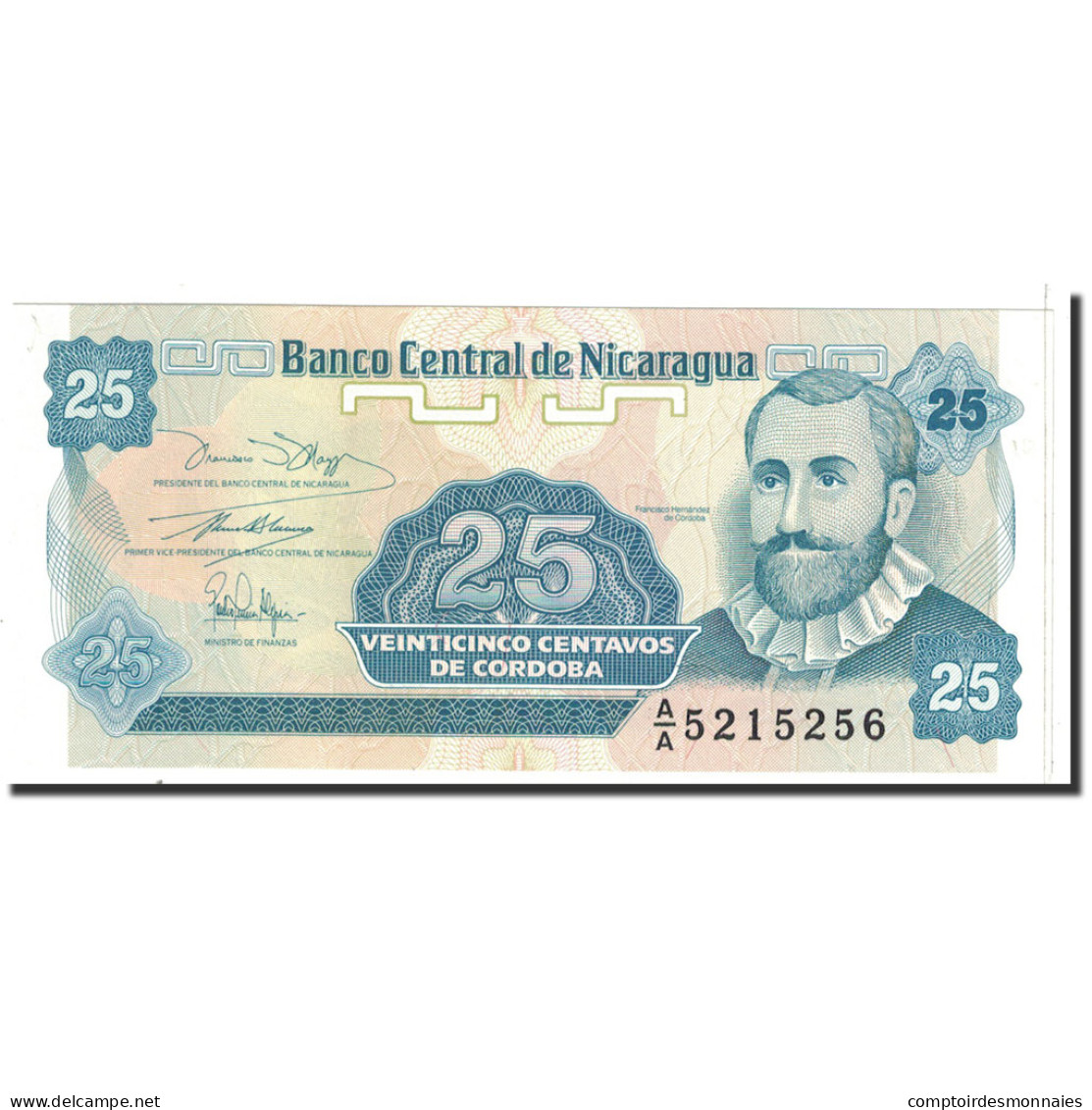 Billet, Nicaragua, 25 Centavos, 1991, Undated, KM:170a, SPL - Nicaragua