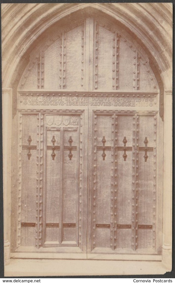 Western Door, Tewkesbury Abbey, Gloucestershire, C.1920 - Mallett & Sons RP Postcard - Other & Unclassified