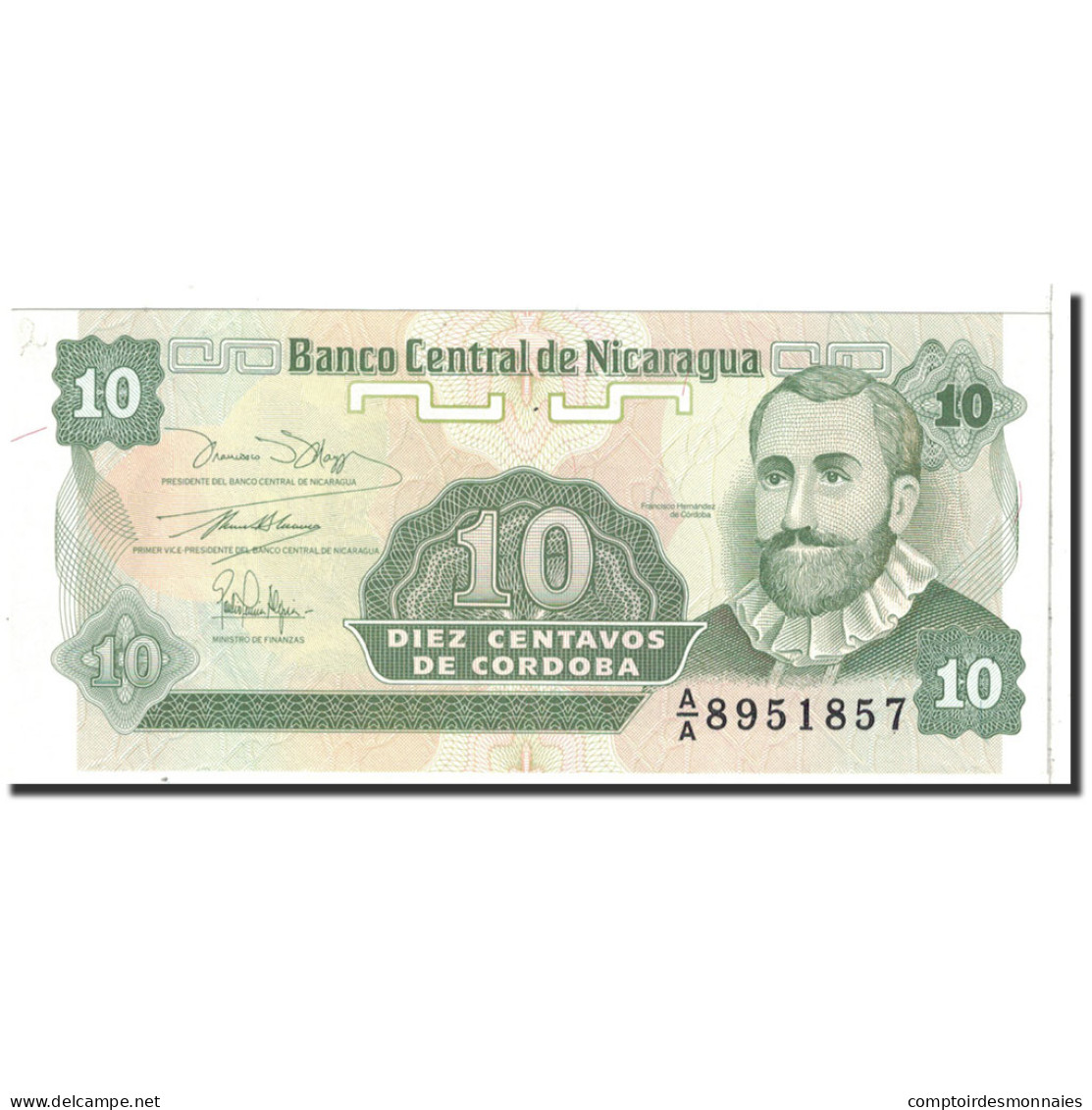 Billet, Nicaragua, 10 Centavos, 1991, Undated, KM:169a, SPL - Nicaragua