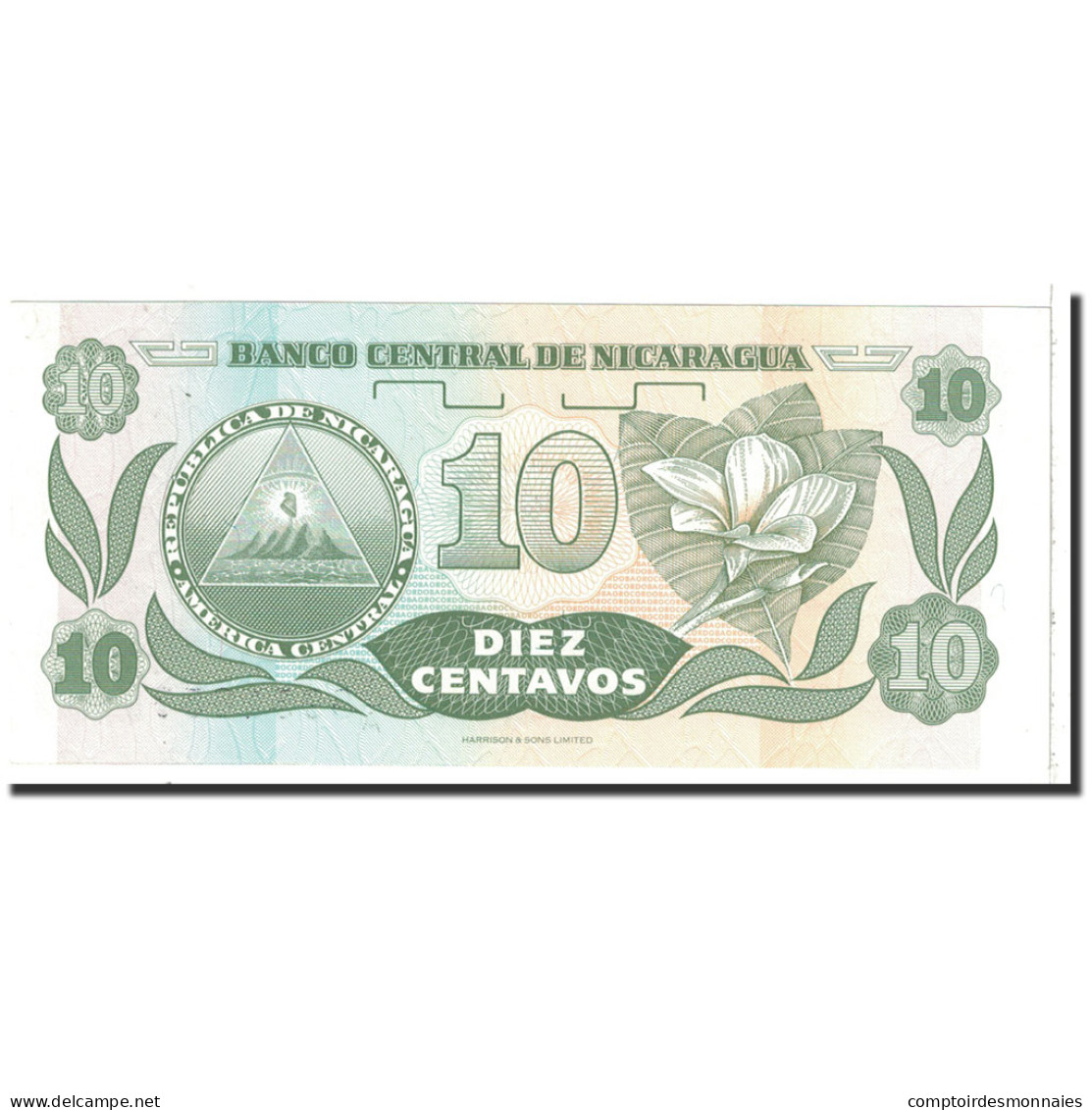 Billet, Nicaragua, 10 Centavos, 1991, Undated, KM:169a, SPL - Nicaragua