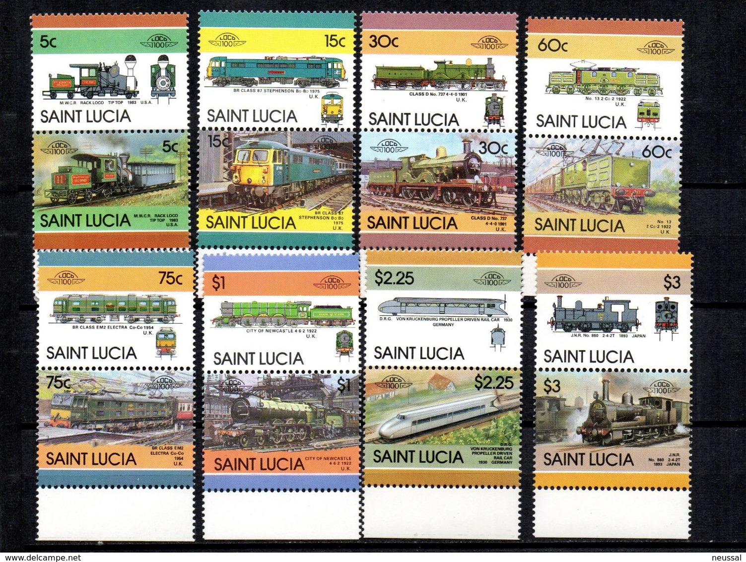 Serie Nº 794/809  St. Lucia - St.Lucia (1979-...)