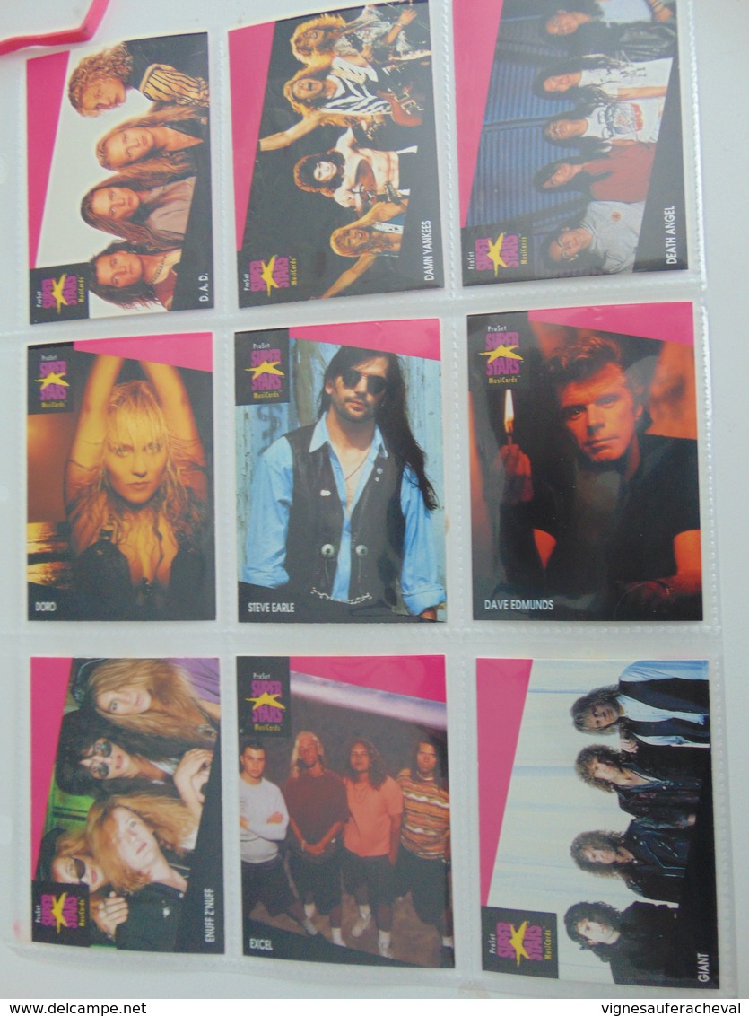 Cartes Proset Superstar Music Cards (set Incomplet 108/250) - Catalogus