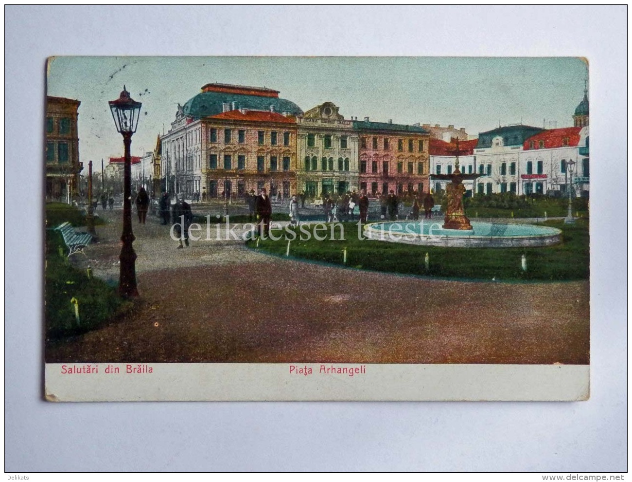 ROMANIA BRAILA Salutari Din BrÄƒila Piata Arhangeli AK Old Postcard - Romania