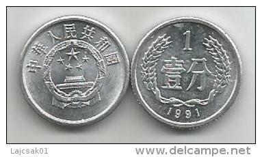 China 1 Fen  1991. - China