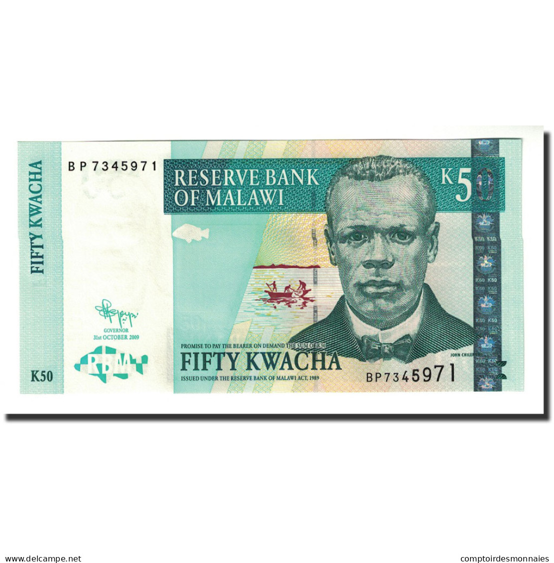 Billet, Malawi, 50 Kwacha, 2009-10-31, KM:53d, NEUF - Malawi