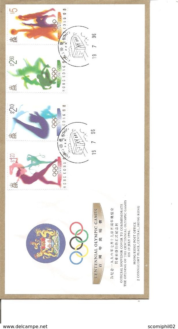 Hong-Kong - Centenaire Des JO ( FDC De 1996 à Voir) - FDC