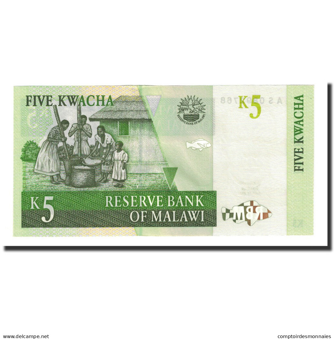 Billet, Malawi, 5 Kwacha, 1997-07-01, KM:36a, NEUF - Malawi