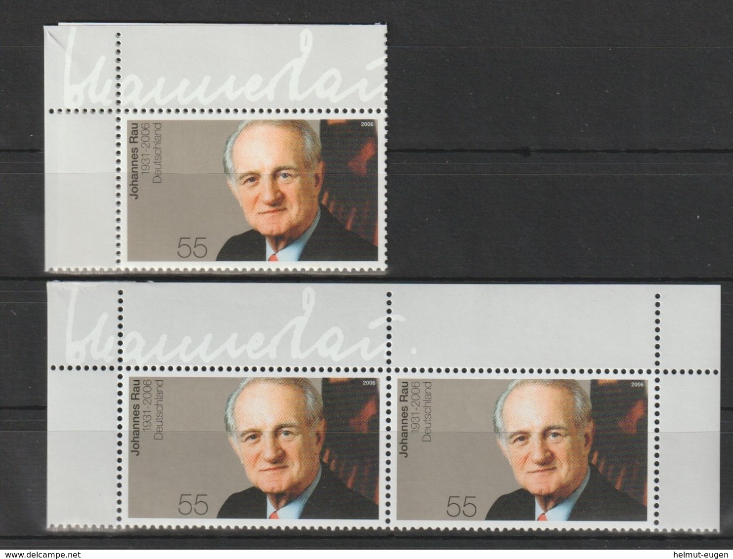 Tod Von Johannes Rau.  / MiNr.: 2528 / 3 Marken - Unused Stamps