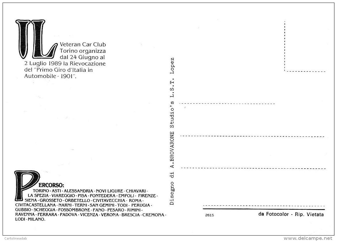 [MD1315] CPM - RIEVOCAZIONE DEL 1° GIRO D'ITALIA IN AUTOMOBILE 1901 - Non Viaggiata - Altri & Non Classificati