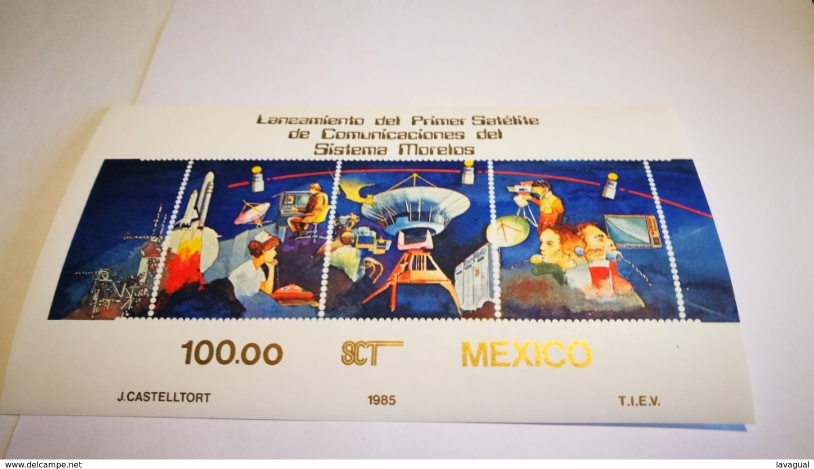 Bloc "satellite" Mexico  1985+ Espace - Other & Unclassified