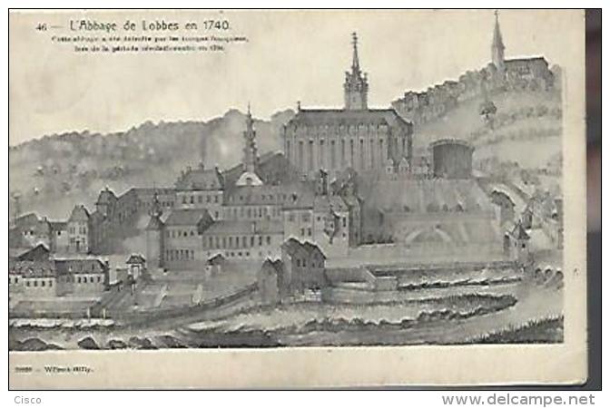 LOBBES = L'abbaye En 1740 - Lobbes