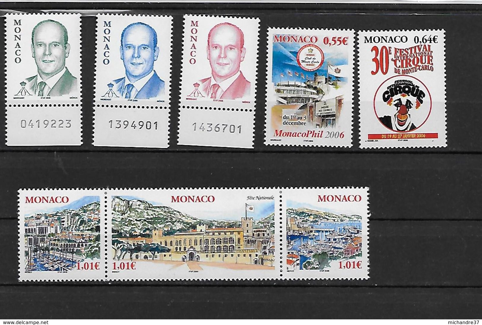 MONACO 2515 à 2521 Neufs** - Neufs