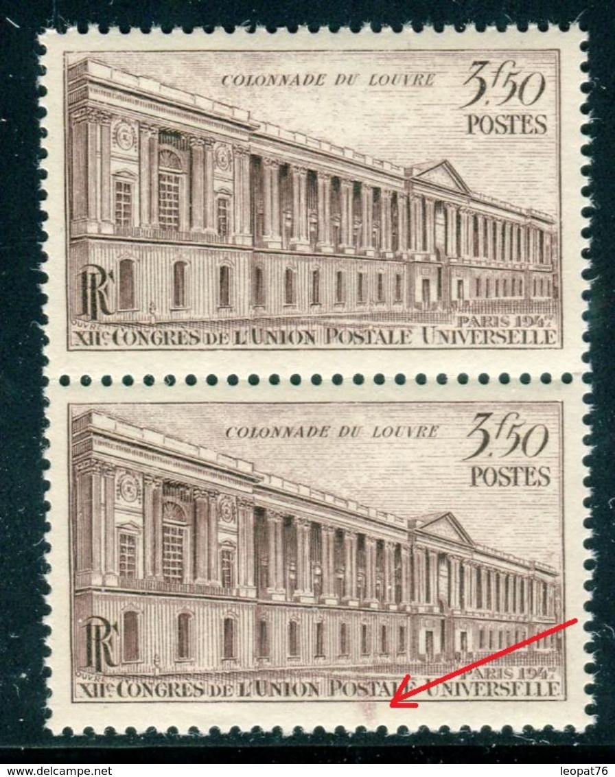 France - N° 780,1 Exemplaire Petit Défaut D 'essuyage Tenant à Normal , Neufs Luxes - Ref V504 - Unused Stamps