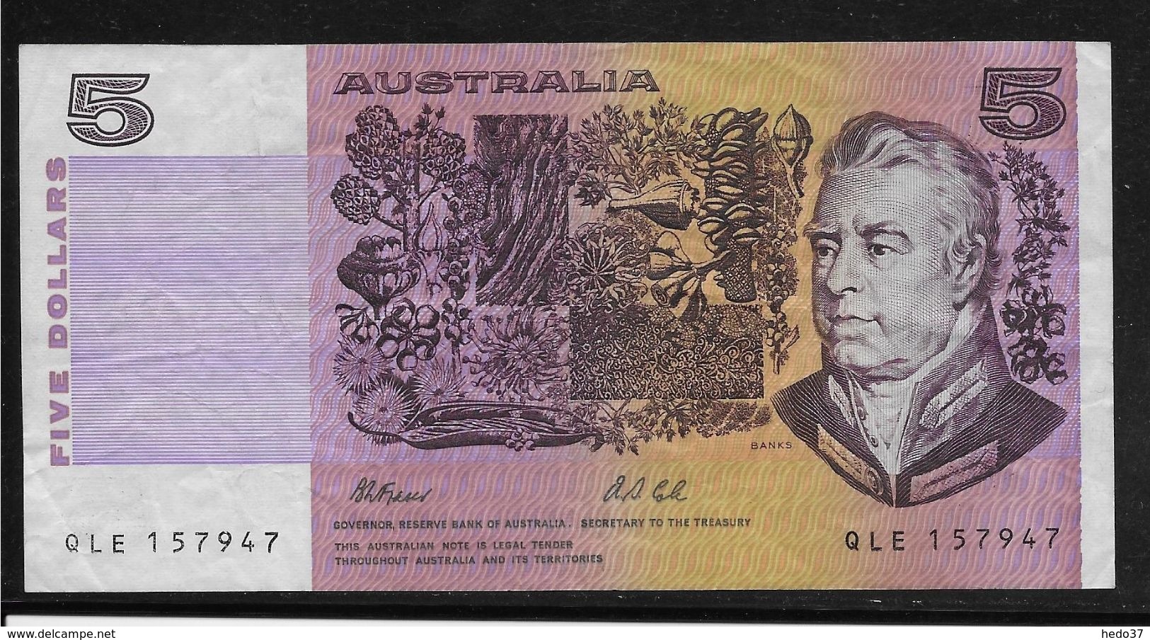 Australie -  5 Dollars - Pick N° 44g - TTB - Autres & Non Classés