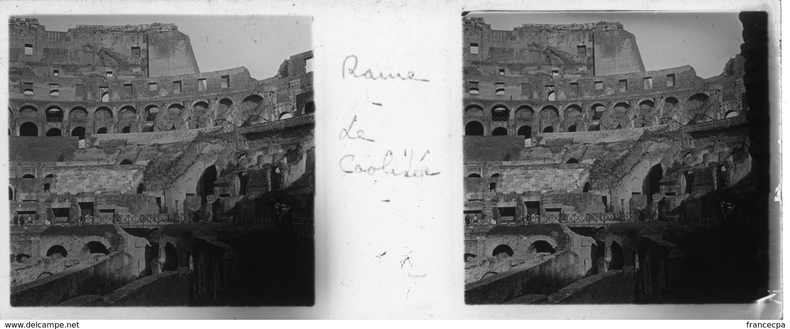 PP 175 - ITALIE - ROME - Le Colisée Sept 1929 - Plaques De Verre