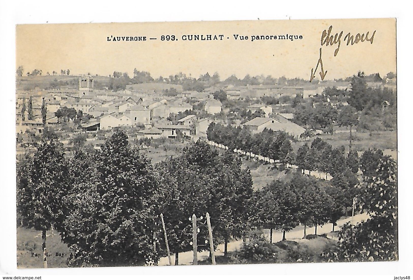 CUNLHAT  (cpa 63)  Vue Panoramique  -   - L 1 - Cunlhat