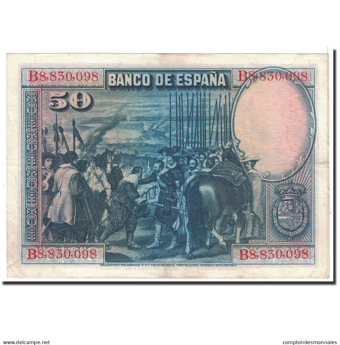 Billet, Espagne, 50 Pesetas, 1928, 1928-08-15, KM:75a, SUP - 50 Peseten