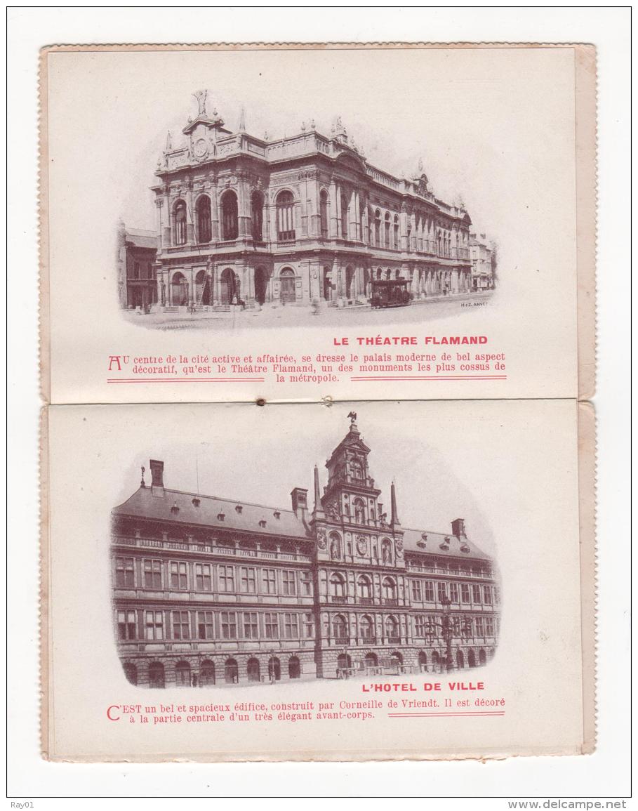 BELGIQUE - ANVERS - ANTWERPEN - Carte-Lettre-Illustrée - Souvenir D'Anvers (multi-vues). - Antwerpen