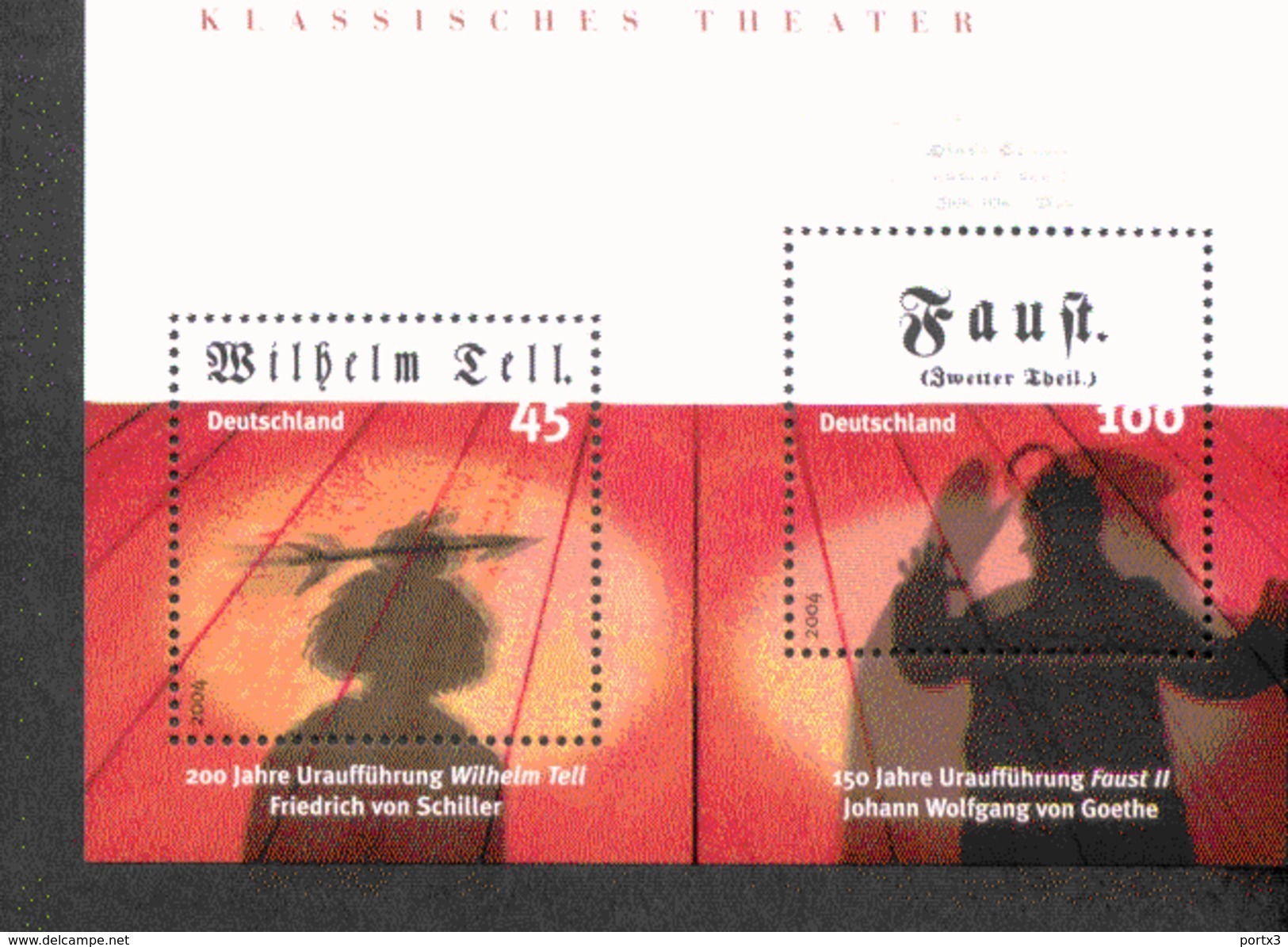 Bund Block 65 Theater " Tell Und Faust ** Postfrisch, MNH, Neuf - Sonstige & Ohne Zuordnung