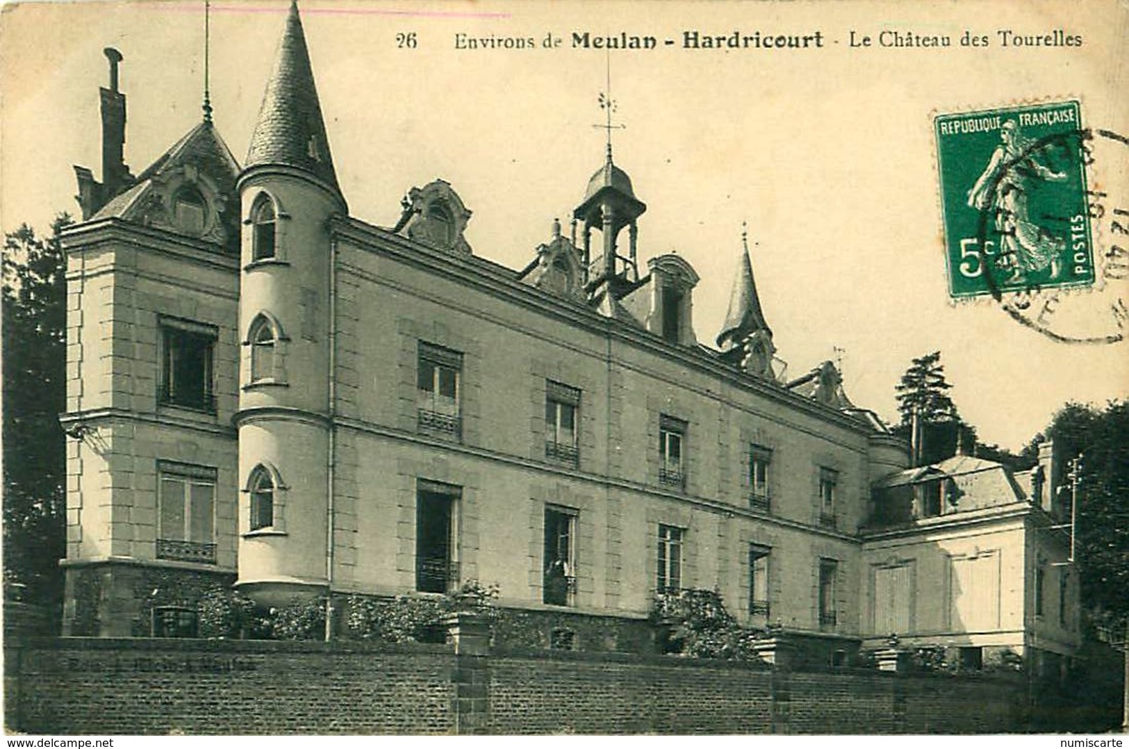 Cpa Environs De MEULAN - HARDRICOURT 78 Le Château Des Tourelles - Hardricourt