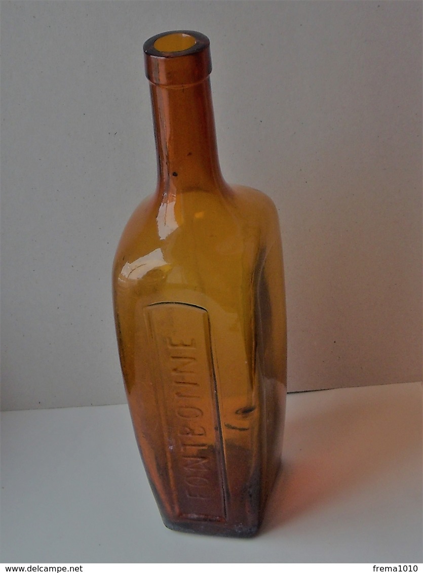 FONTBONNE Fabrique De Liqueur Spécialité Cassis De DIJON: Bouteille Ancienne + Facture 1895 - Boulevard De Strasbourg - 1800 – 1899