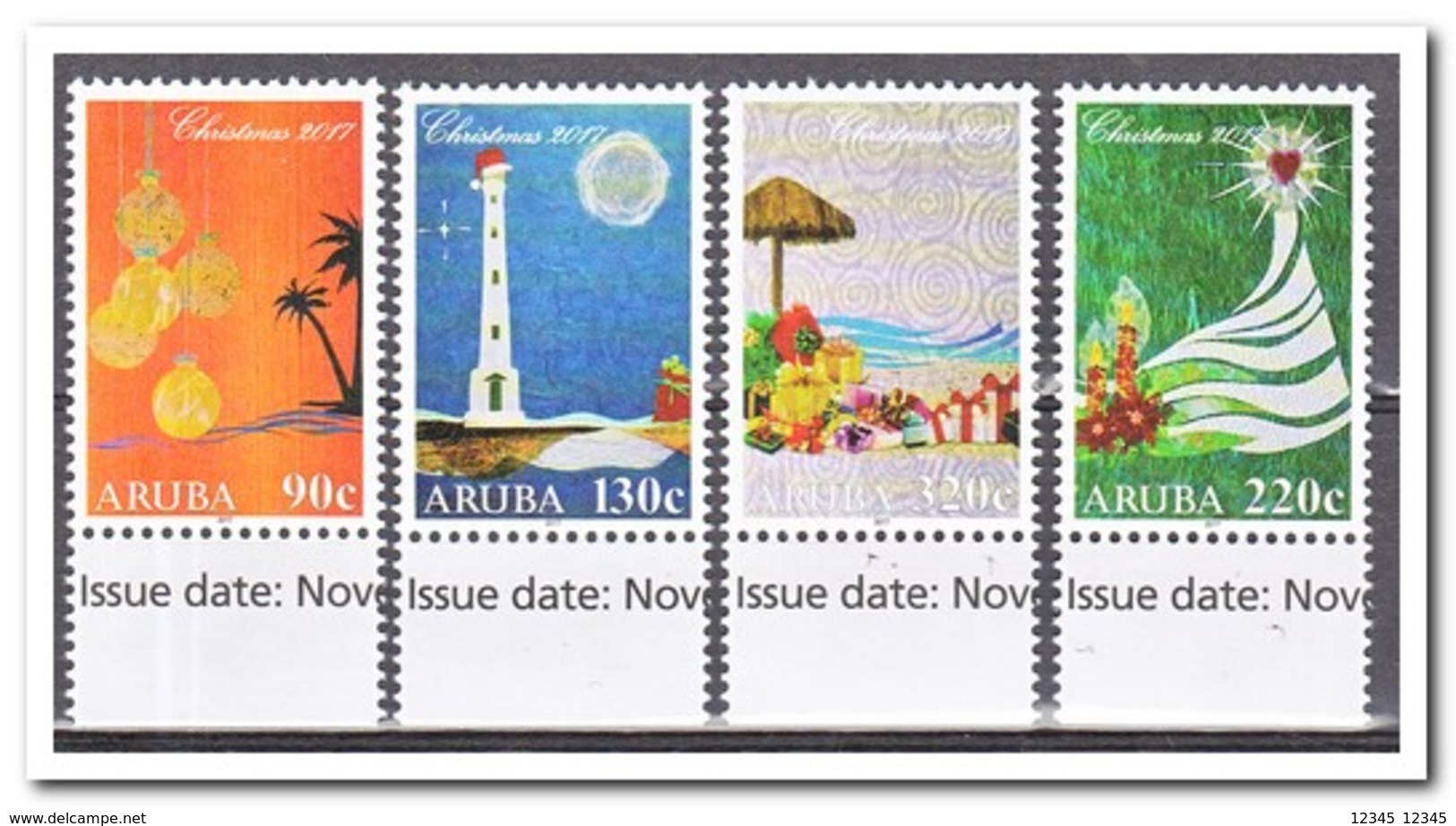 Aruba 2017, Postfris MNH, Christmas - Curazao, Antillas Holandesas, Aruba