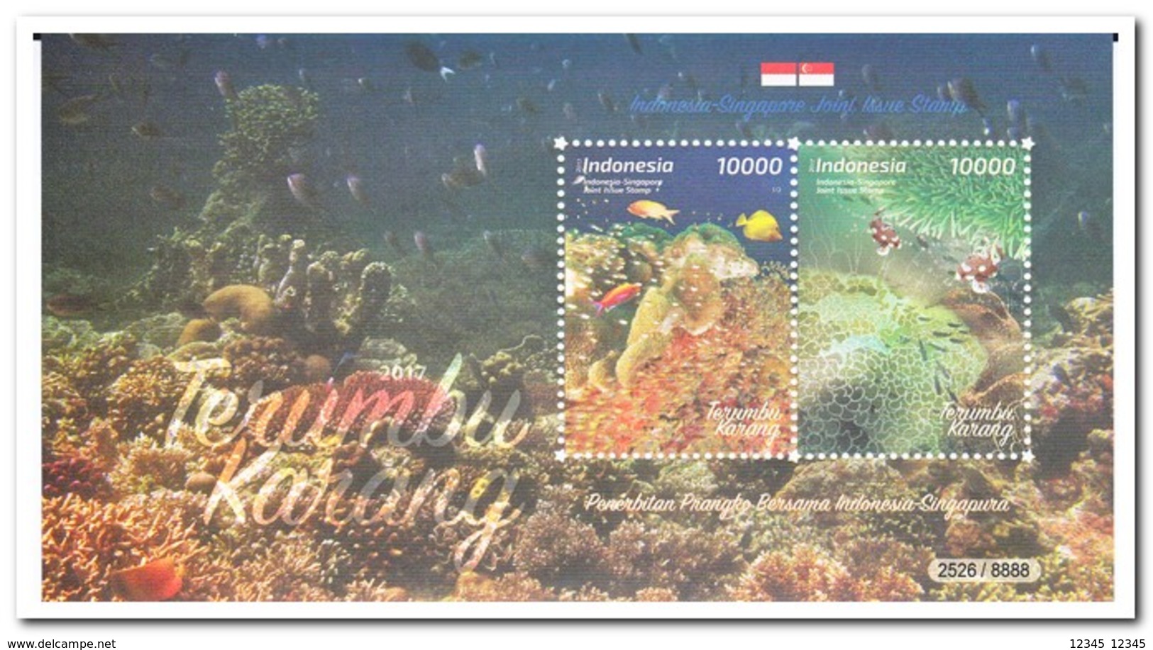 Indonesië 2017, Postfris MNH, Sealife, Joint-issue - Indonesië