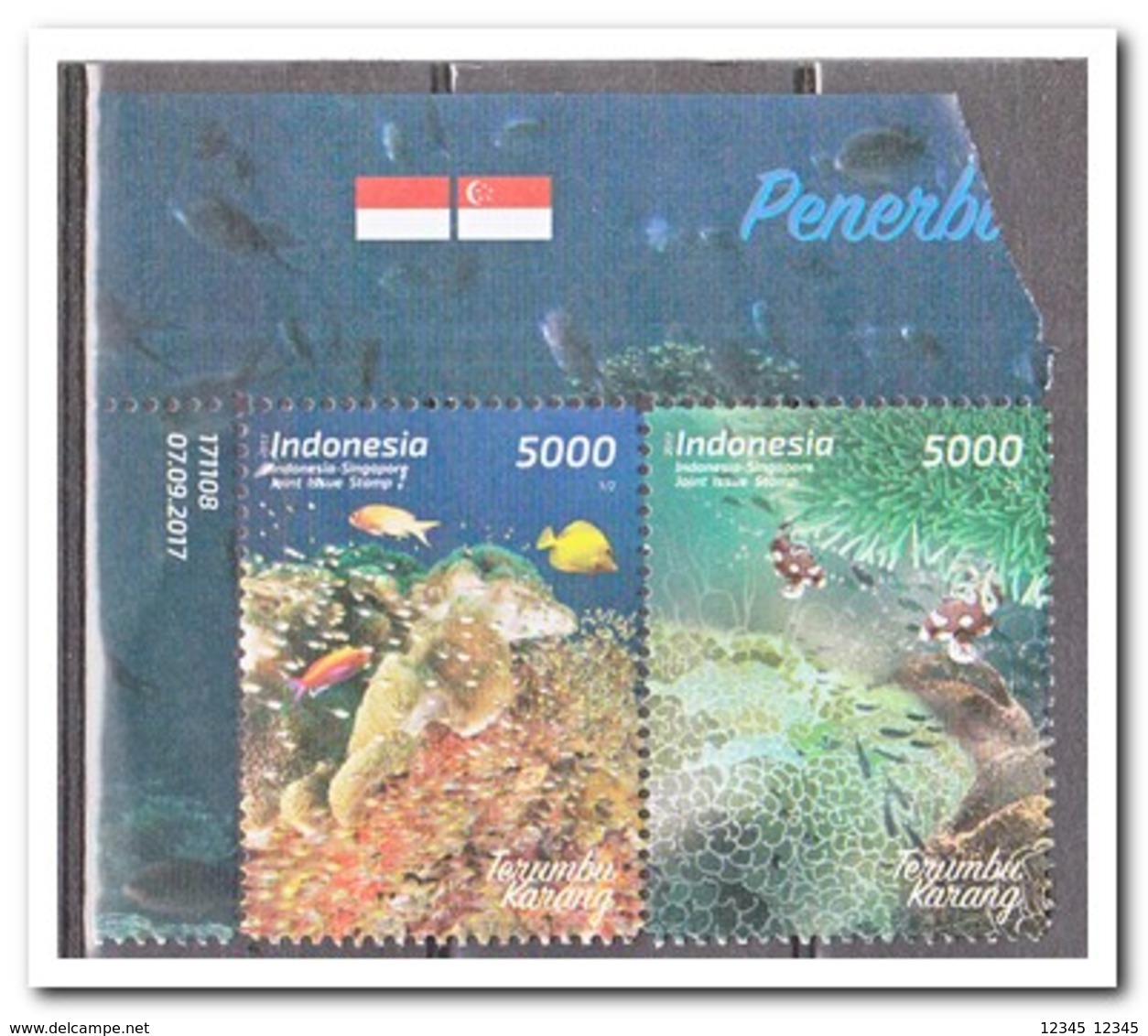 Indonesië 2017, Postfris MNH, Sealife, Joint-issue - Indonesië