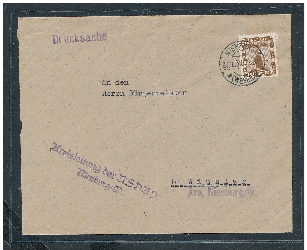 D.-Reich  Dienstbrief Der NSDAP   (ze7983  ) Siehe Scan - Briefe U. Dokumente