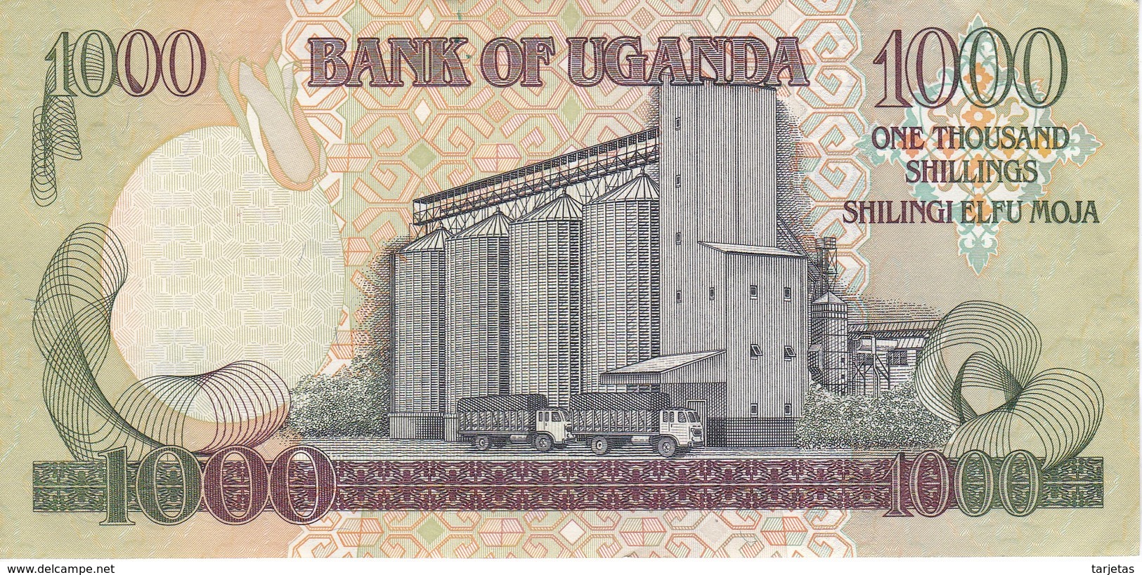 BILLETE DE UGANDA DE 1000 SHILLINGS DEL AÑO 2005 EN CALIDAD EBC (XF)  (BANKNOTE) - Ouganda