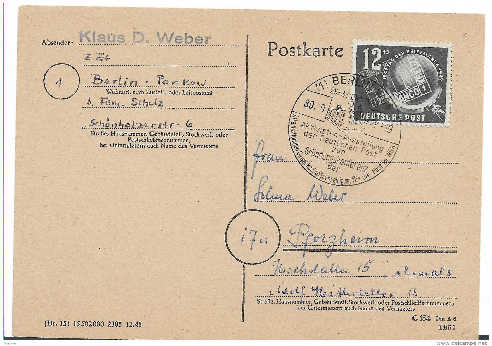 DDR236 / Mi.Nr. 245 Mit Entwertung Vom Ersttag 30.10.49 Gründungskonferenz WGB - Cartas & Documentos