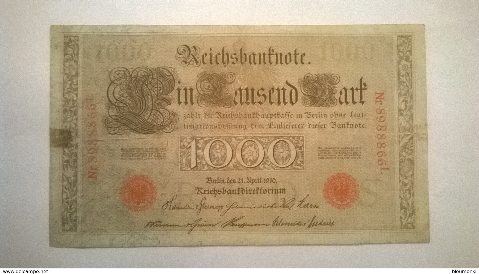 Lot De 10  Billets De Banque ALLEMAGNE  Marks / Reichsbanknote - Collections