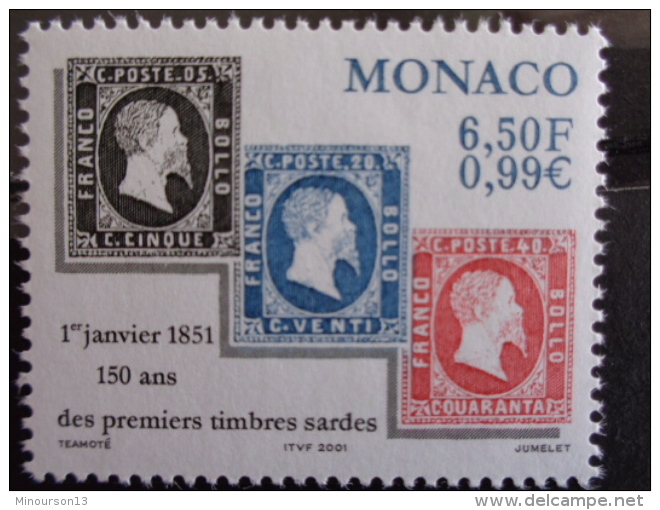 MONACO 2000 Y&amp;T N° 2283 ** - 150e ANNIV. DES PREMIERS TIMBRES SARDES - Neufs